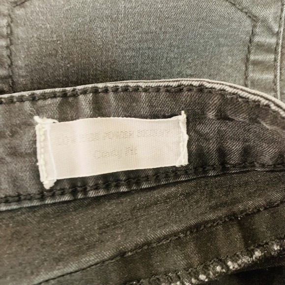 Womens Guess Black Stretch Straight Leg Denim Jeans Size 28 W 30 L 28 - Picture 6 of 11